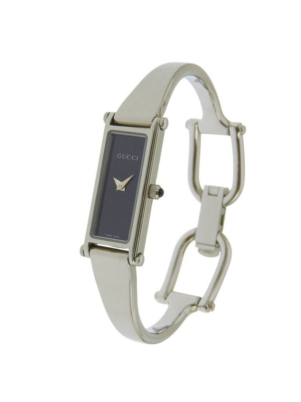 Gucci Stainless Steel Quartz Analog Display Black Dial Watch - Picture 2 of 8